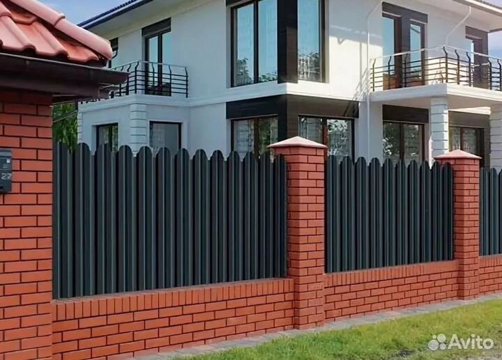 Забор из профнастила качественно качественно