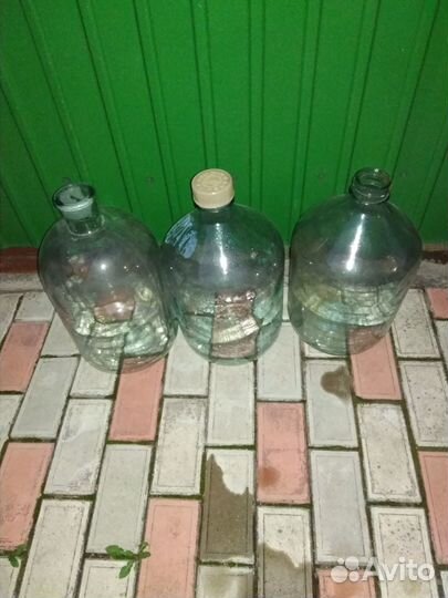 Бутыль стеклянная 10л,20 л СССР
