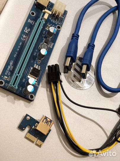 Новые Райзер PCI-E VER 009S 6pin серия gold