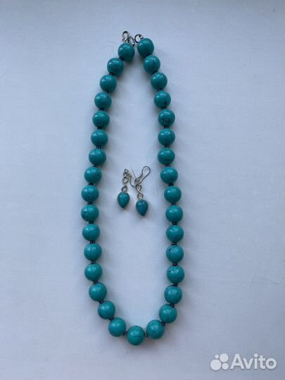 Комплект из бирюзы