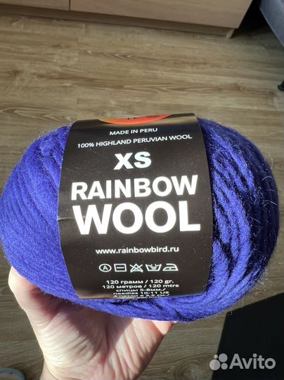 Пряжа rainbow bird wool xs
