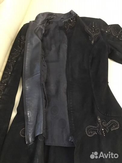 Замшевый плащ женский