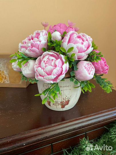 Букет из мыльных цветов