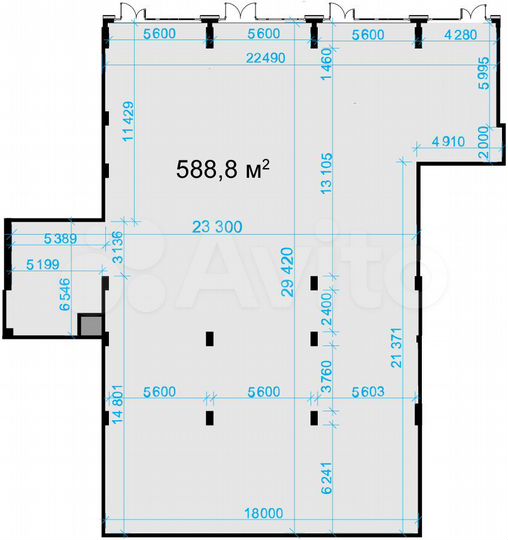 Сдам торговое помещение, 589 м²