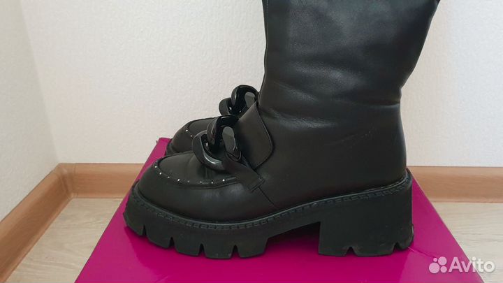 Сапоги женские зимние натуральная кожа 39