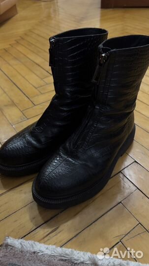 Сапоги женские натуральная кожа 39 40