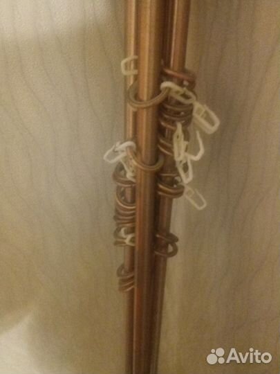 Карниз для штор 3 метра двухрядный металлический