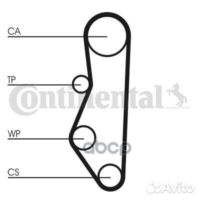 Ремень зубчатый CT527 CT527 Continental