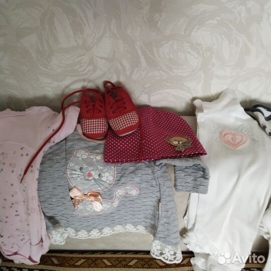 Детская одежда для девочек пакетом 62-68