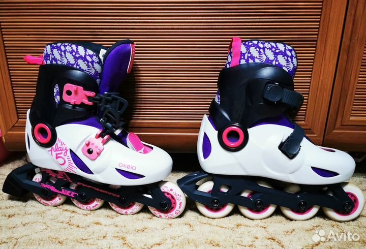 Ролики детские раздвижные Oxelo Play 5, 30-32