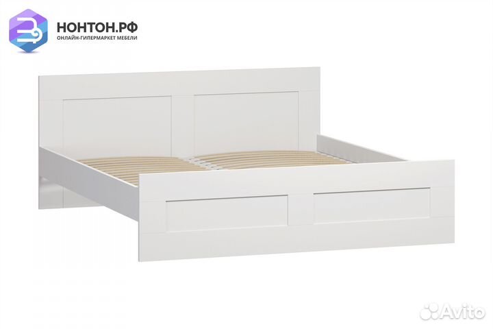 Кровать двуспальная Сириус белая