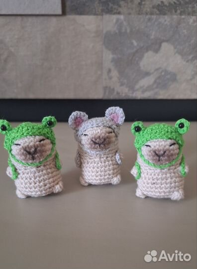 Вязаные игрушки капибара