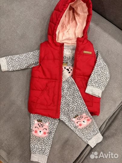 Костюм и жилетка для девочки