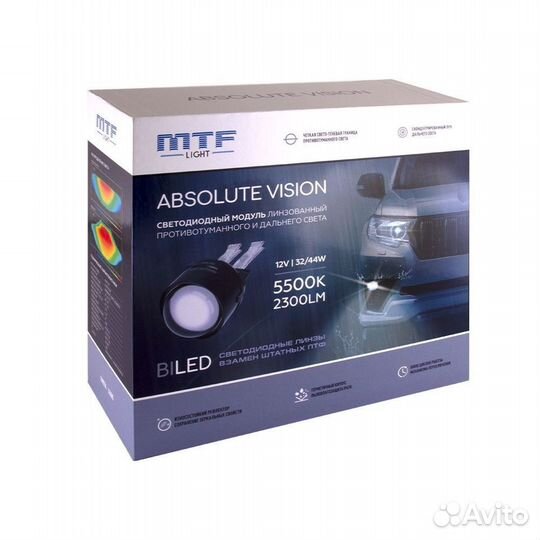 Птф LED линзы MTF Light absolute vision toyota