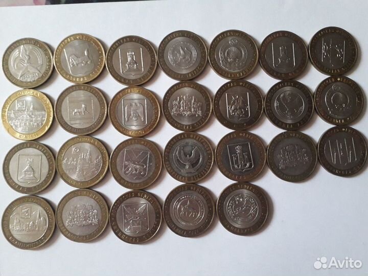 10 рублей: юбилейные монеты:республика, область, к