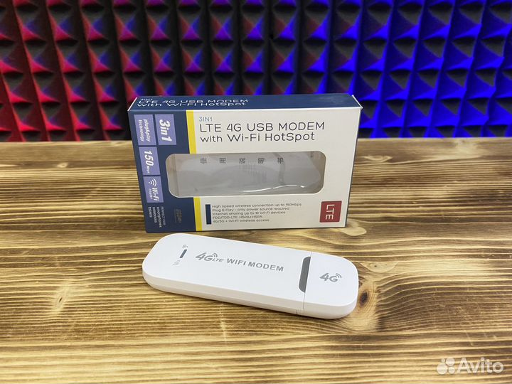 Универсальный USB модем 4G LTE + WI-FI роутер 3в1