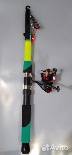 Новая удочка с катушкой и леской