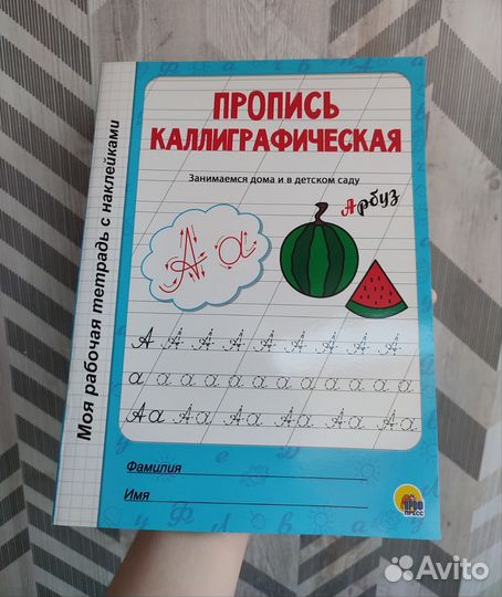 Рабочая тетрадь прописи для детей