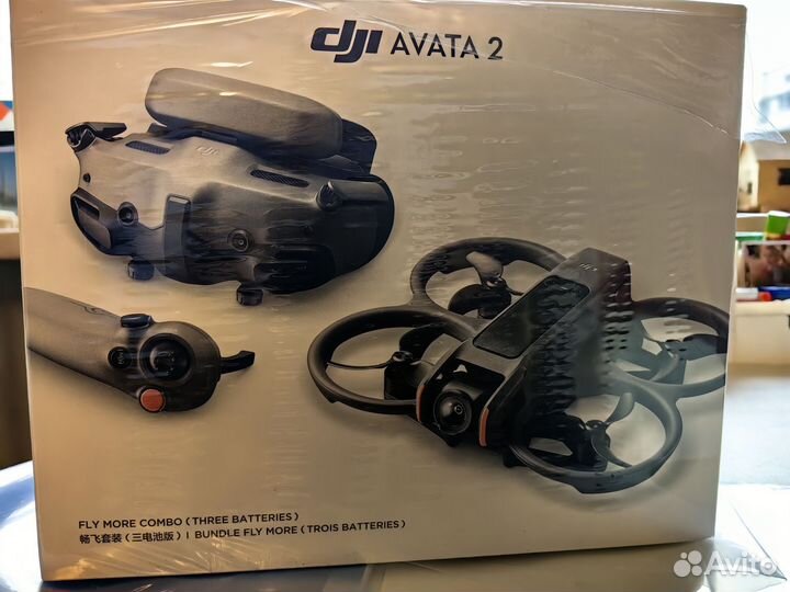 Квадрокоптер DJI avata 2 fly more combo 3 аккум