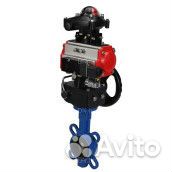 Затвор дисковый поворотный DN.ru GGG50-316L-epdm Ду50 Ру16, корпус – чугун GGG50, диск – нержавеющая