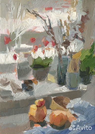 Картина, этюд, миниатюра маслом