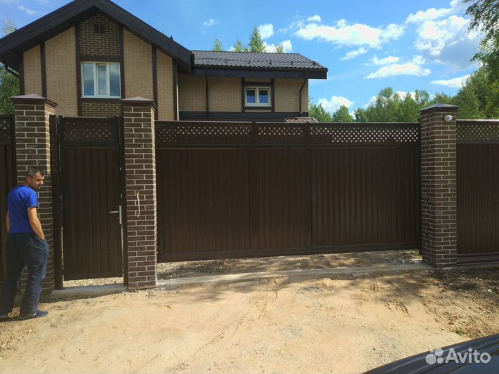 Откатные ворота под ключ