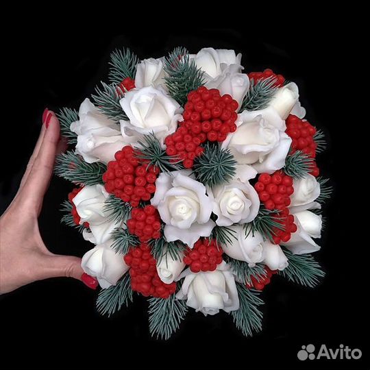 Интерьерный букет розы