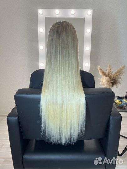 Кератиновое выпрямление волос