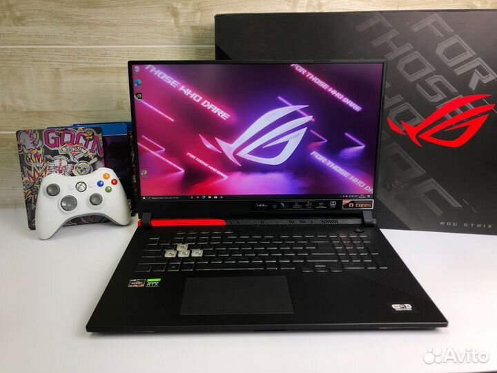 Ноутбук Asus Ryzen + GeForce RTX + IPS 17.3“