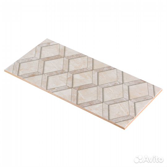 Плитка облицовочная Нефрит Дженни ромбы бежевая 400x200x8 мм (15 шт.1,2 кв.м)