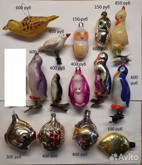 Елочные игрушки СССР