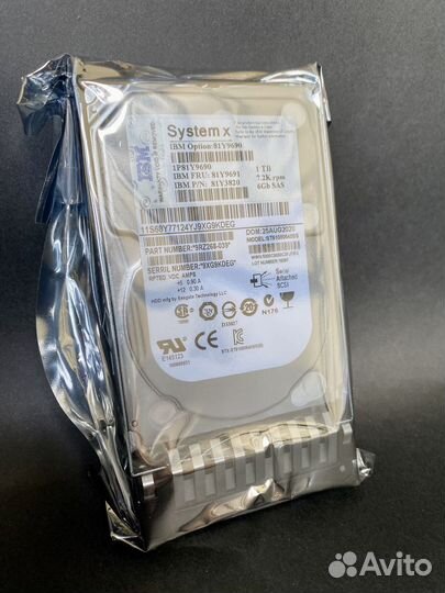 Жесткий диск IBM 1 TB 81Y9690 / 81Y9691 / 81Y3820