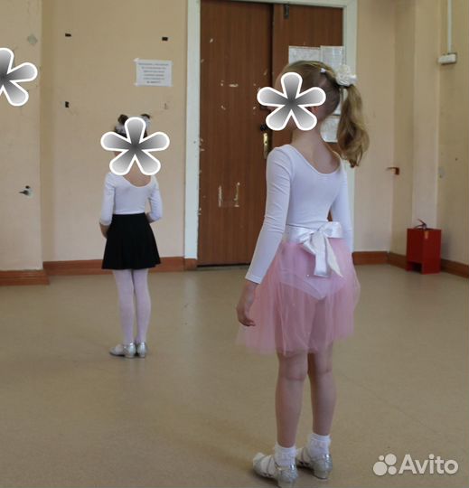 Юбка черная и розовая