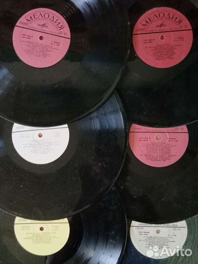 Грампластинки разных размеров