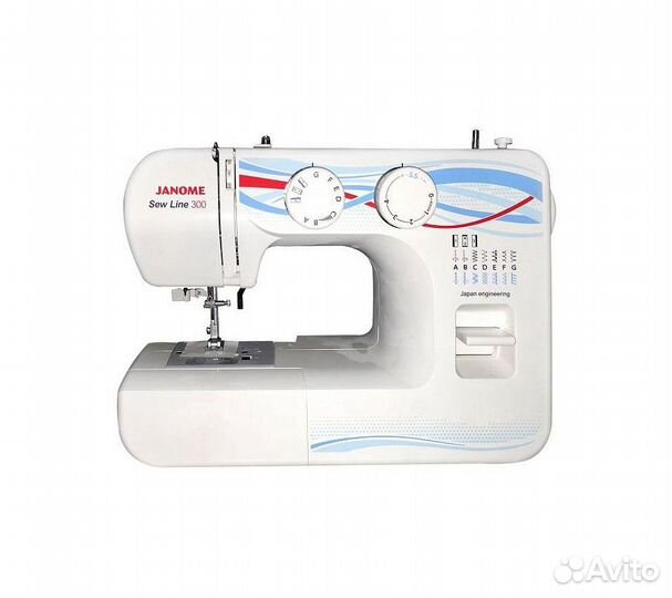 Швейная машина Janome Sew Line 300 белый