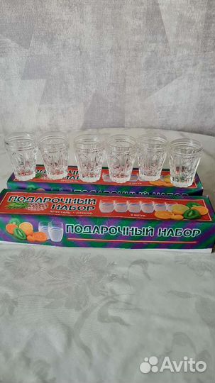 Стопки 12шт хрусталь/стекло