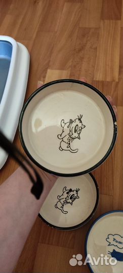 Лоток и миски для кошек бу