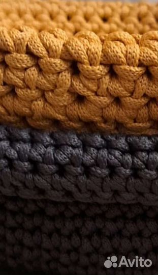 Корзина вязаная