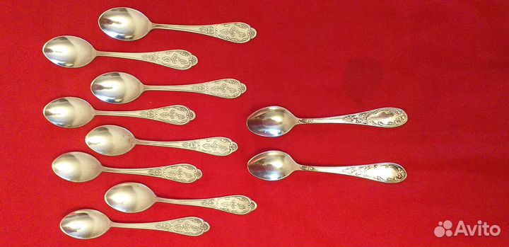 Набор столовых приборов из мельхиора