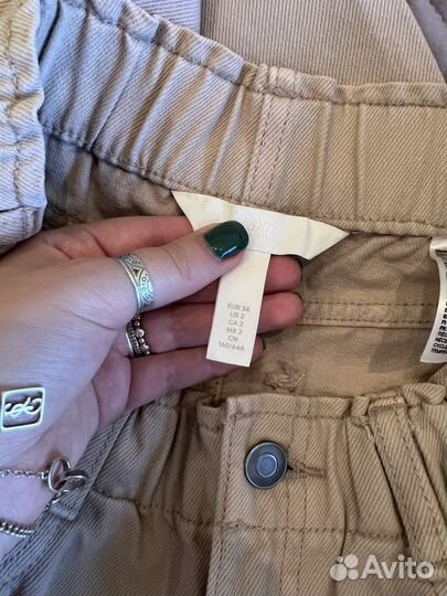 Джинсы бежевые h&m