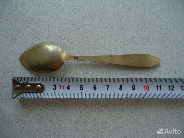 Ложка серебряная чайная,875 пробы, вес 14,8 г