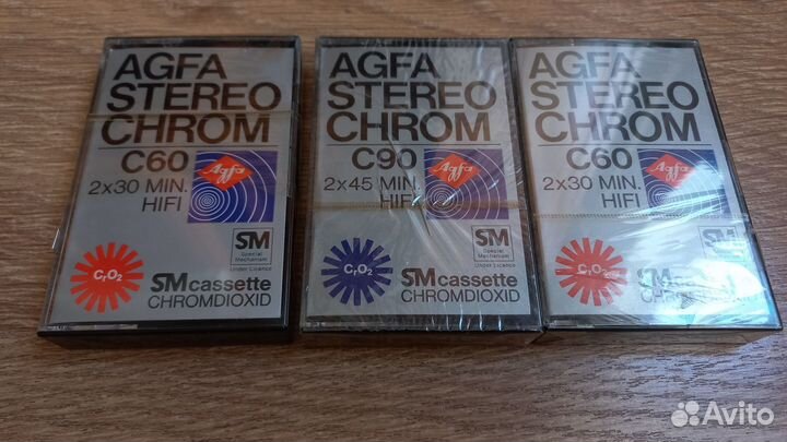 Аудиокассеты хром Agfa Stereo Chrom 1978г