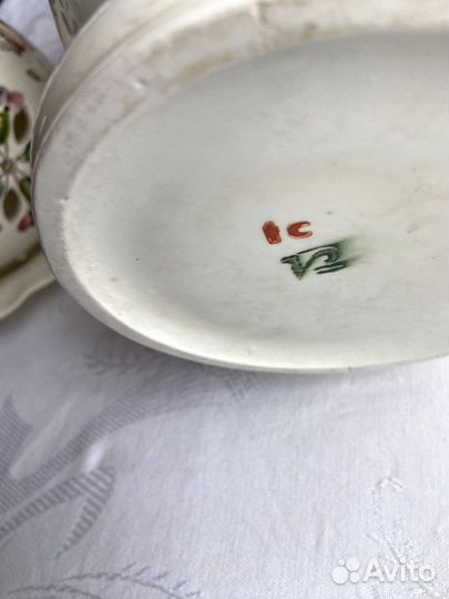 Ваза большая Семикаракорский фаянс винтаж СССР