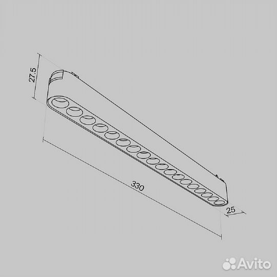 Трековый светодиодный светильник Maytoni Technical Radity Points TR082-1-18W4K-M-B