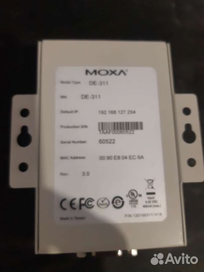 Преобразователь COM-порта в Ethernet moxa