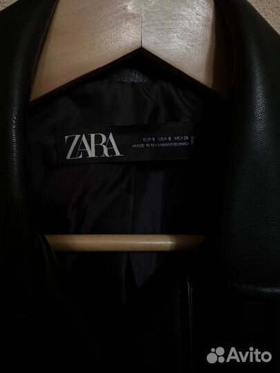 Куртка кожаная женская zara