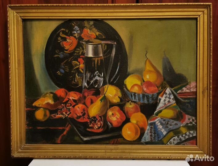 Картина Наум Шеер. Натюрморт Фрукты 1990г