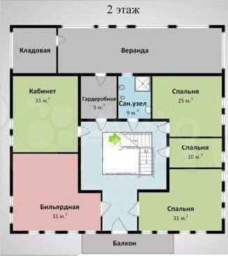 Коттедж 489 м² на участке 50 сот.