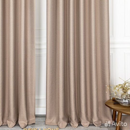 Шторы рогожка Орфей Нюд