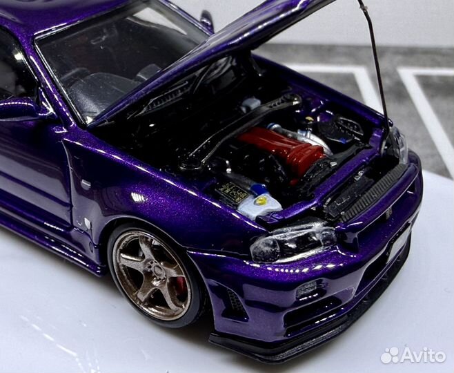 Time Micro Nissan Skyline R34 (purple)